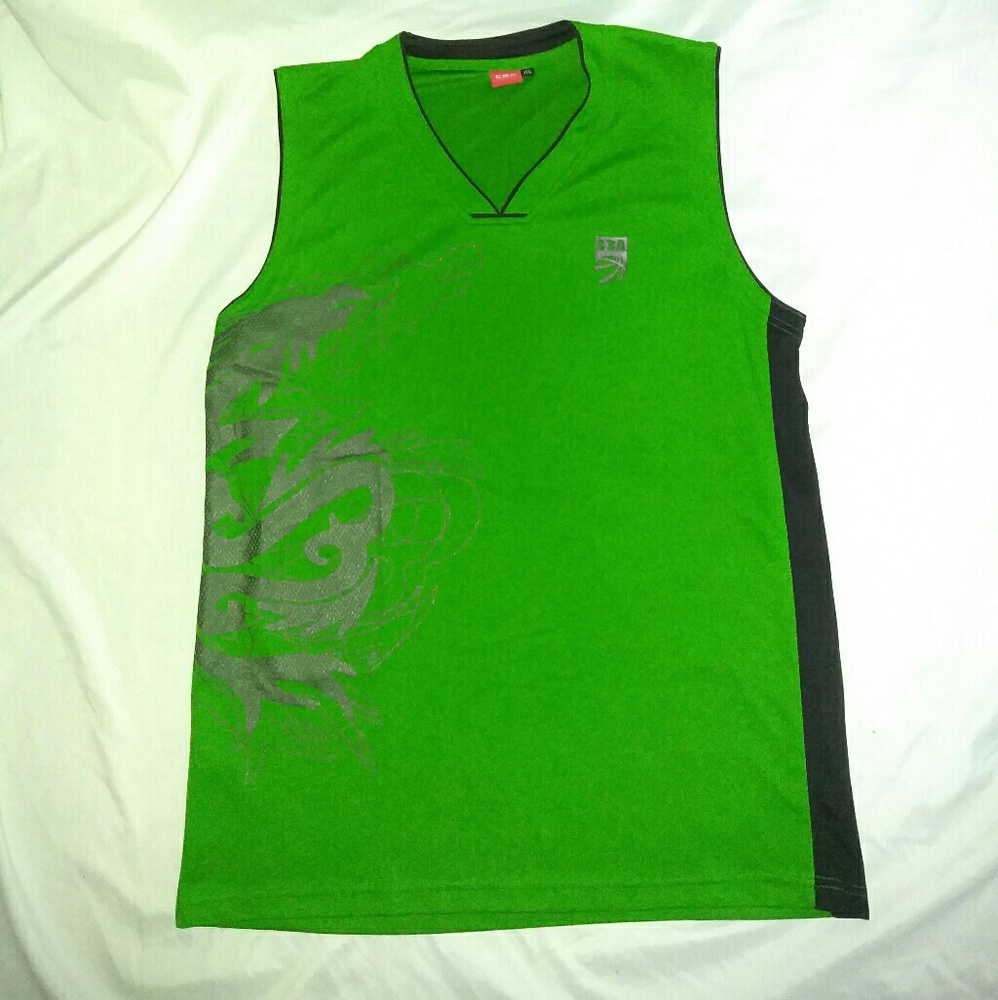 CBA Dragon Design Sleeveless Basketball Shirt